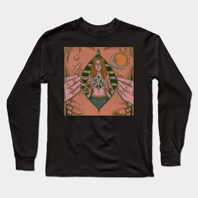 witch b*tch Long Sleeve T-Shirt by barth desenha